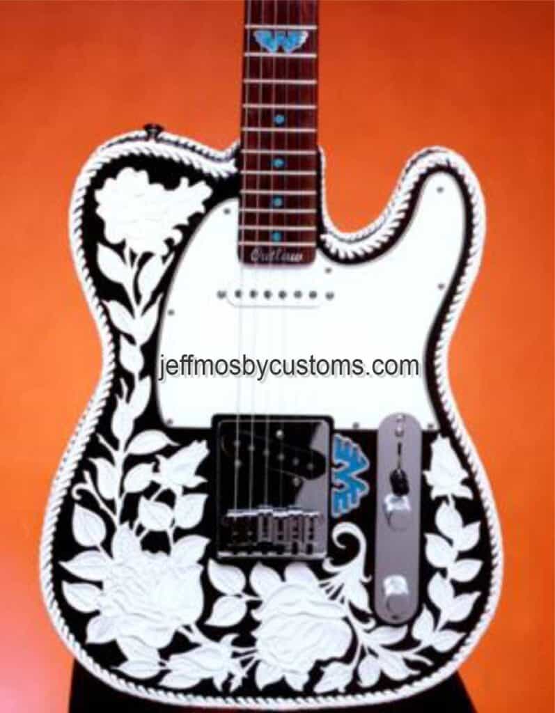 Rose Pattern Telecaster by Jeff Mosby