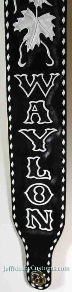 Waylon Jennings tribute strap by Jeff Mosby