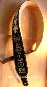 Waylon Jennings Tribute Guitar Strap